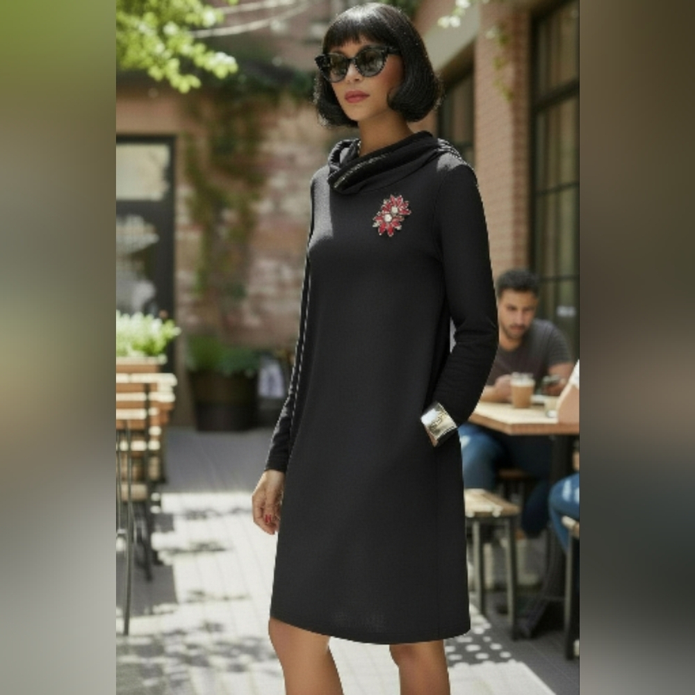Stylish Black Women's Tunic Top